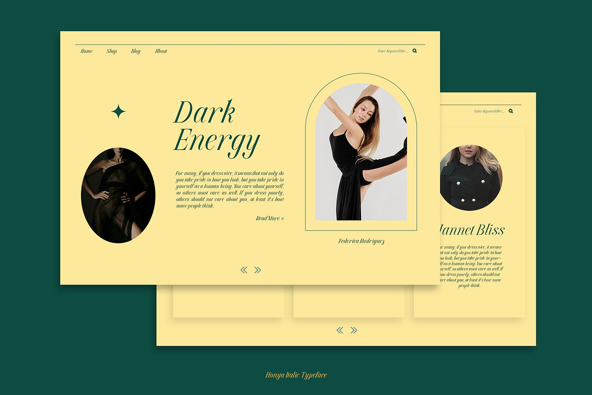 Honya Typeface, a Script Font by alit design (Photo 2 of 15)
