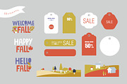 SCANDI FALL. Graphic set, an Illustration by Maru_art (Thumbnail 3 of 7)