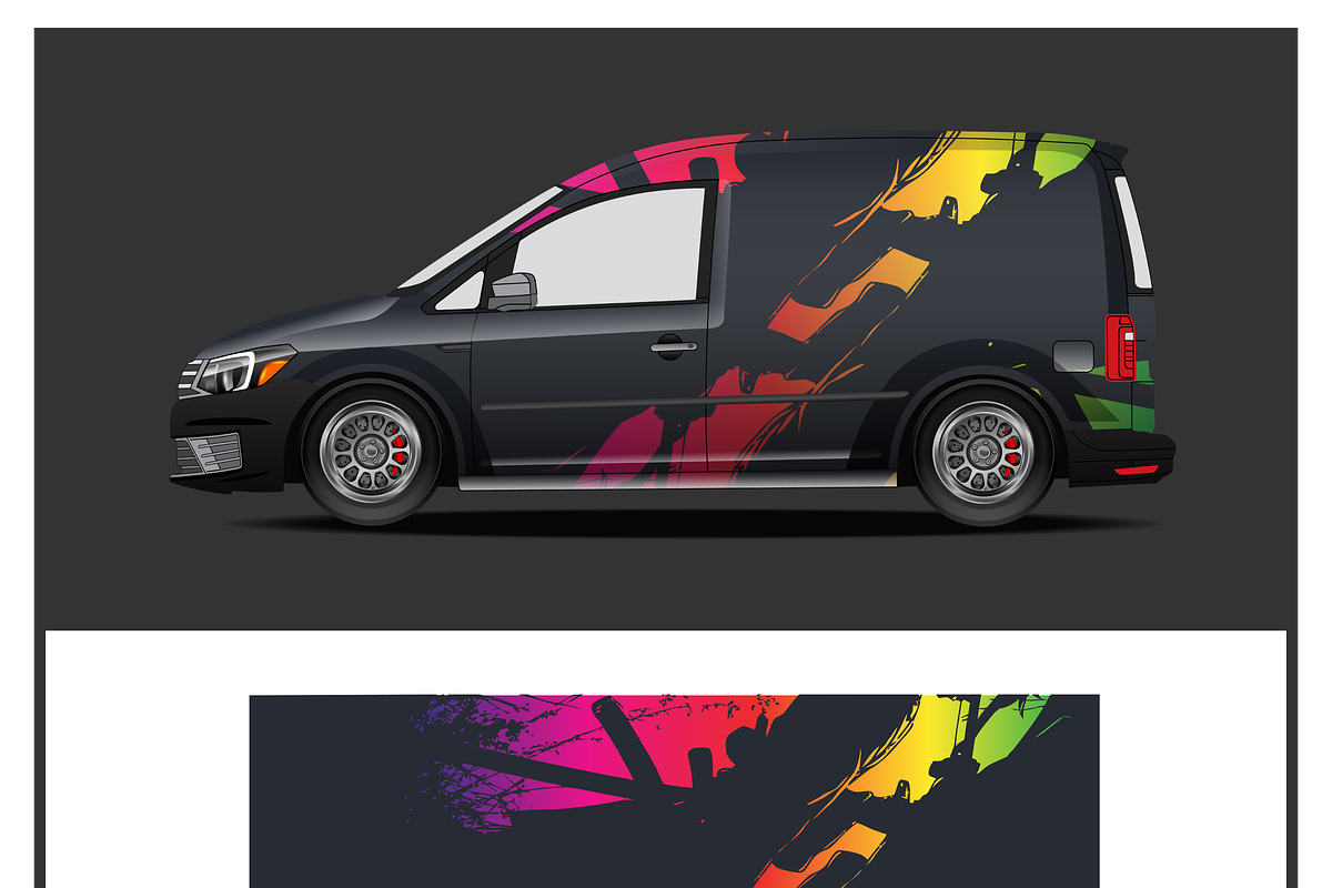 Vibrant Face Flag Art, a Decorative Illustration by CarWrap design (Photo 1 of 4)