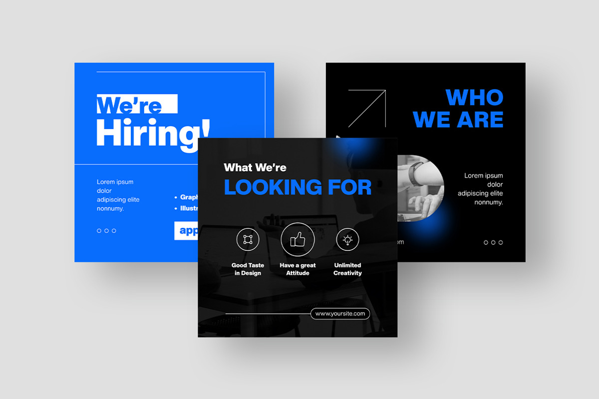 We Hiring Instagram Post, a Social Media Template by MikroType Std (Photo 3 of 4)