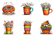 Whimsical Halloween Coffee Cup, a Seasonal Illustration by CreationArt (Thumbnail 2 of 5)