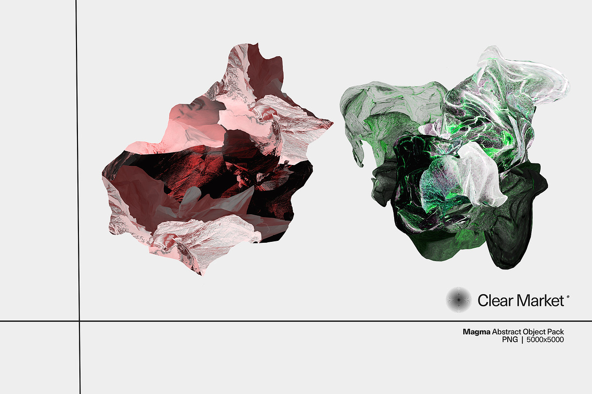 Magma - Abstract Object Pack, an Object Graphic by Overland® (Photo 8 of 11)