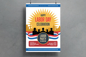 Labor Day Celebration Poster, a Flyer Template by MightyDesign