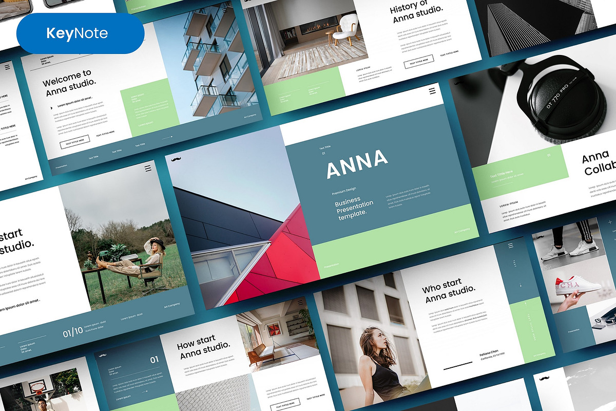 Anna – Business Keynote Template, a Presentation Template by Dens Creative Studio (Photo 1 of 6)