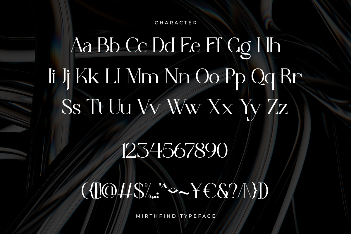 Mirthfind - Modern Branding Typeface, a Serif Font by Sohel Studio (Photo 8 of 10)