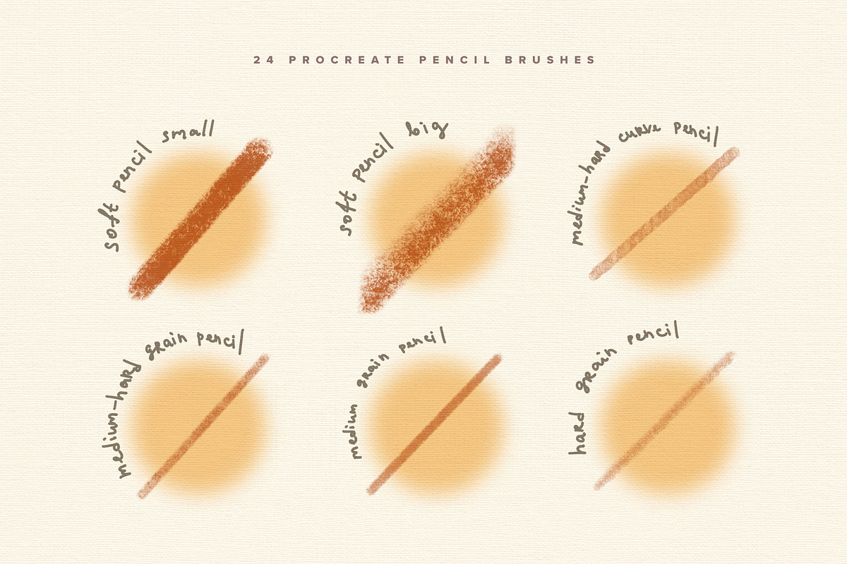 Procreate Pencil Brushes, a Brush Add-On by Creative Veila (Photo 4 of 10)
