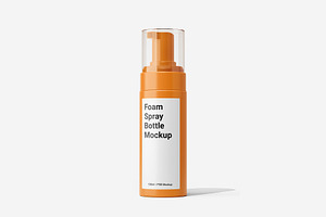 Foam Spray Bottle Mockup Vol.1