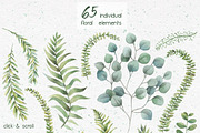 Watercolor herbs. Clipart collection, an Illustration by Anastasia Koba (Thumbnail 6 of 9)