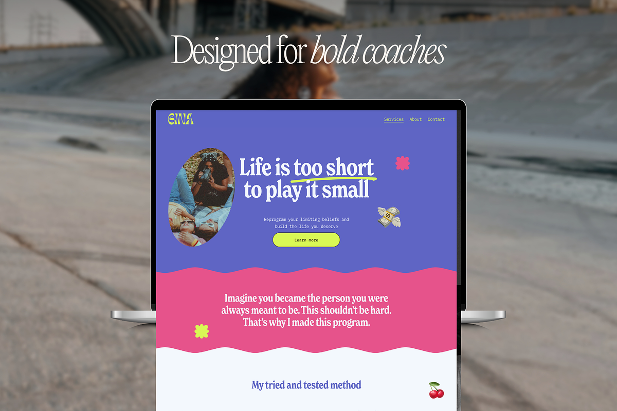 Bold Squarespace Template for Coach, a Squarespace Template by Soul Mission Studio (Photo 2 of 10)