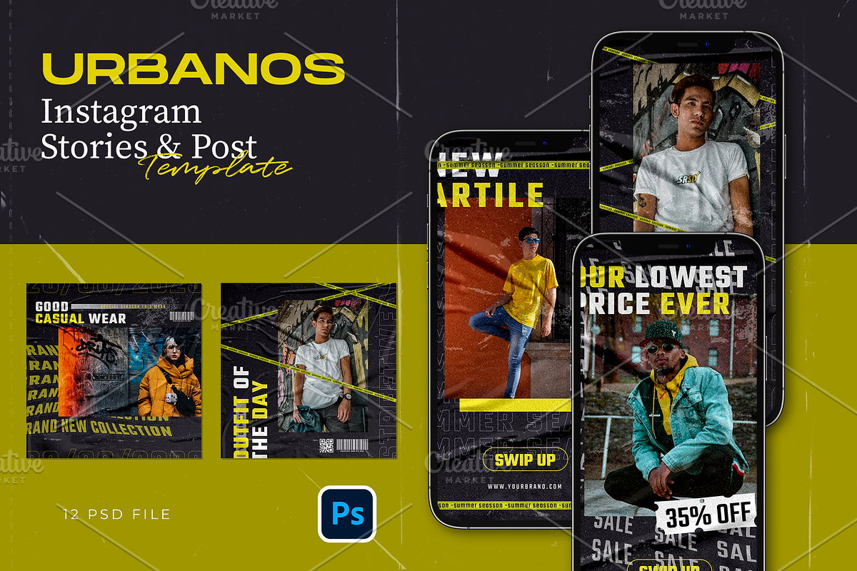 Hype Instagram Template - Urbanos, a Social Media Template by Gibcreat (Photo 1 of 4)