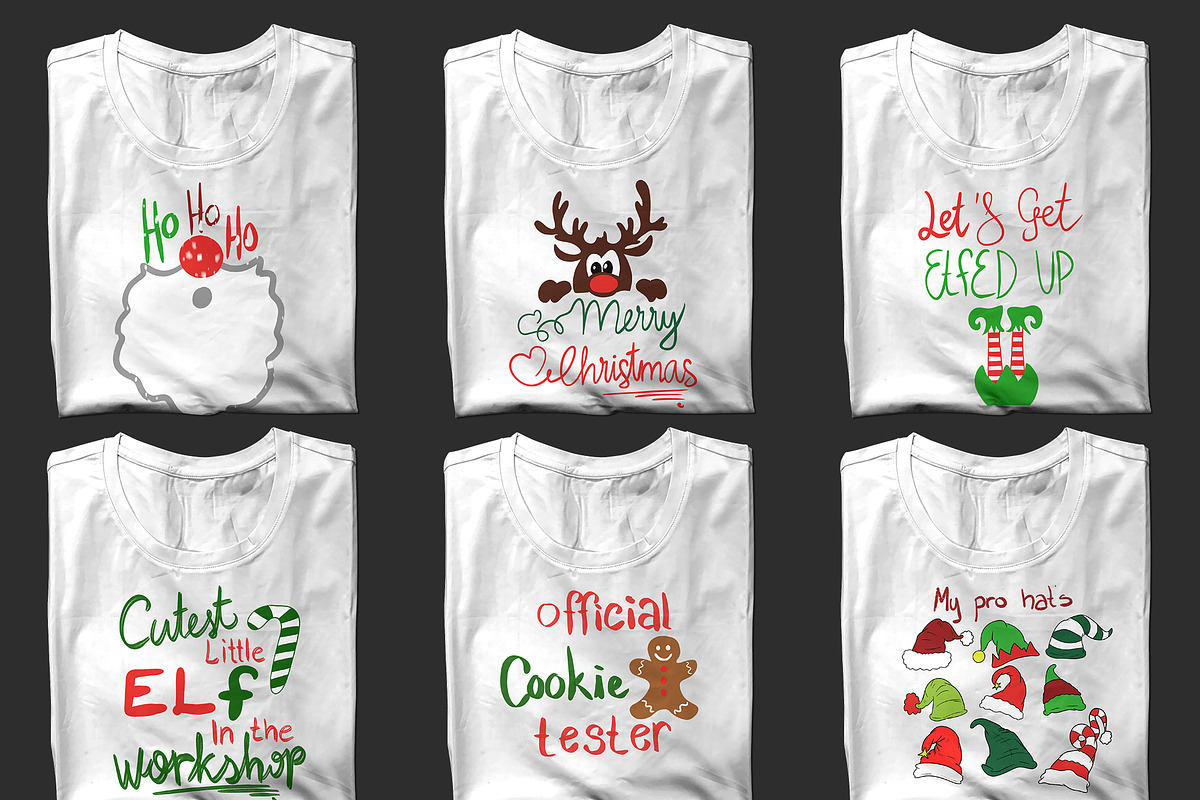 30 Christmas POD Shirt designs, an Illustration by Character (Photo 3 of 6)