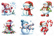 Funny Christmas Snowman Clipart, an Illustration by DreamPrint404 (Thumbnail 6 of 6)