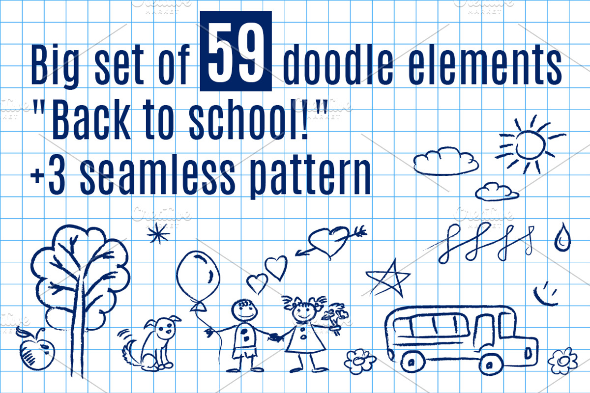 Back to school. Vector Doodles, an Outline Icon by Lina's store (Photo 1 of 3)