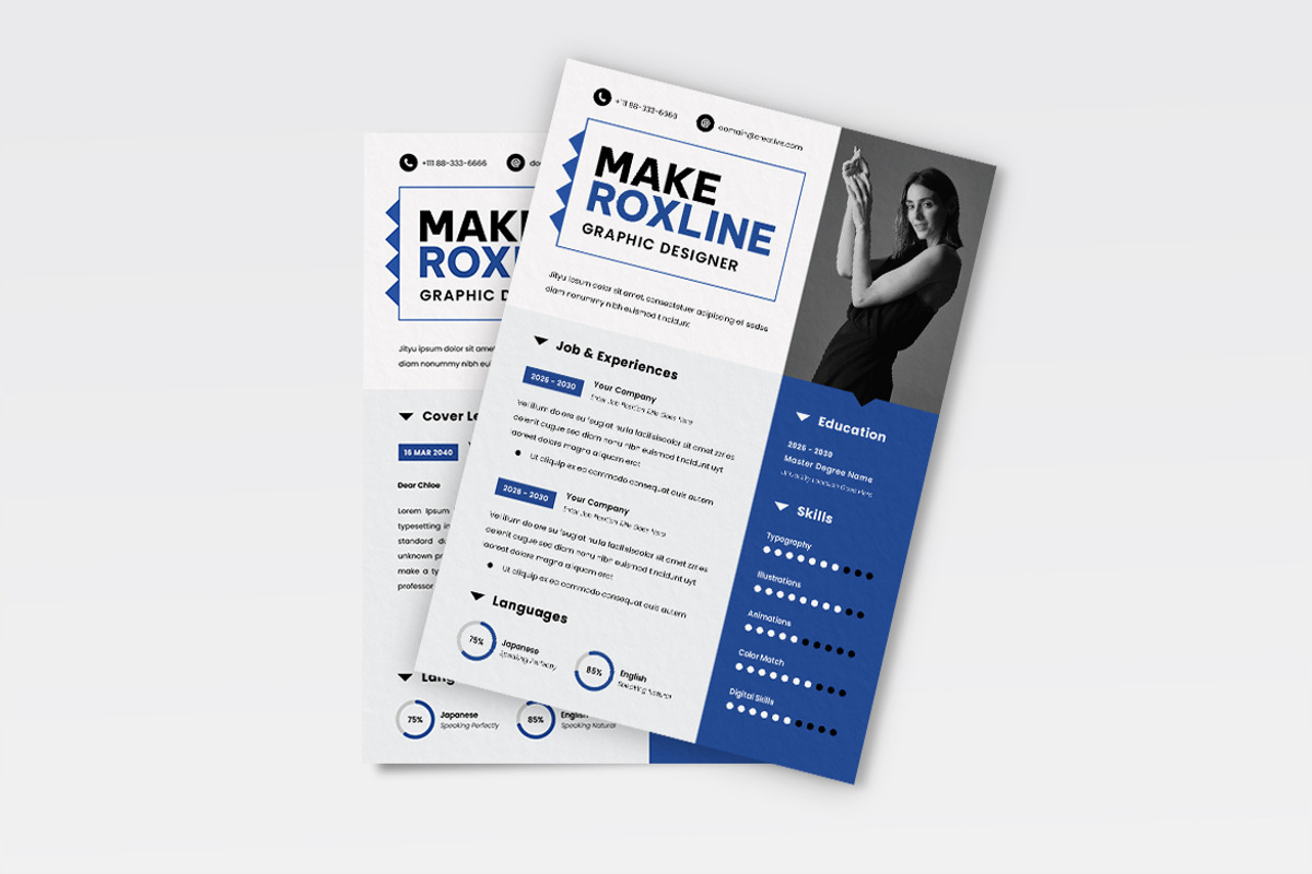 Professional CV Resume, a Resume Template by dokudokunomi (Photo 4 of 4)