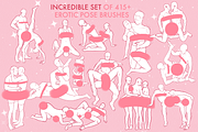 Procreate love couple pose brushes, a Brush Add-On by Revabrush (Thumbnail 3 of 7)