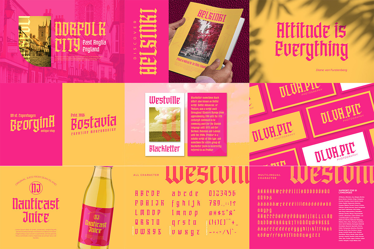 Stunning Blackletter Bundle Font, a Blackletter Font by Vintage Division (Photo 7 of 7)