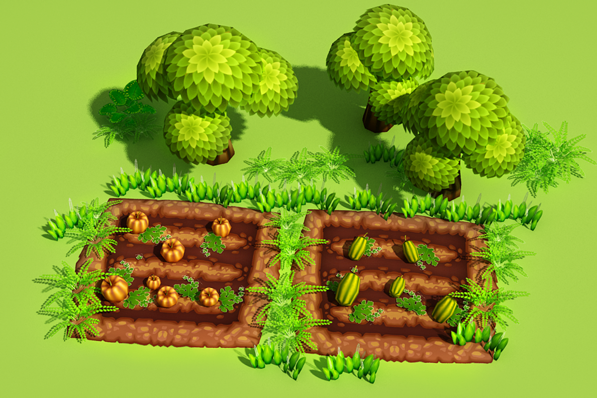 Cartoon Spring Farm, an Environmental 3D Model by Souchenki (Photo 18 of 23)