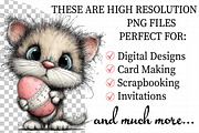 Whimsical Easter Cats Clipart, an Illustration by Daily.Designs (Thumbnail 2 of 8)