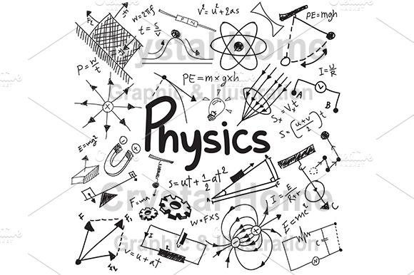 Physics Education Doodle Icon
