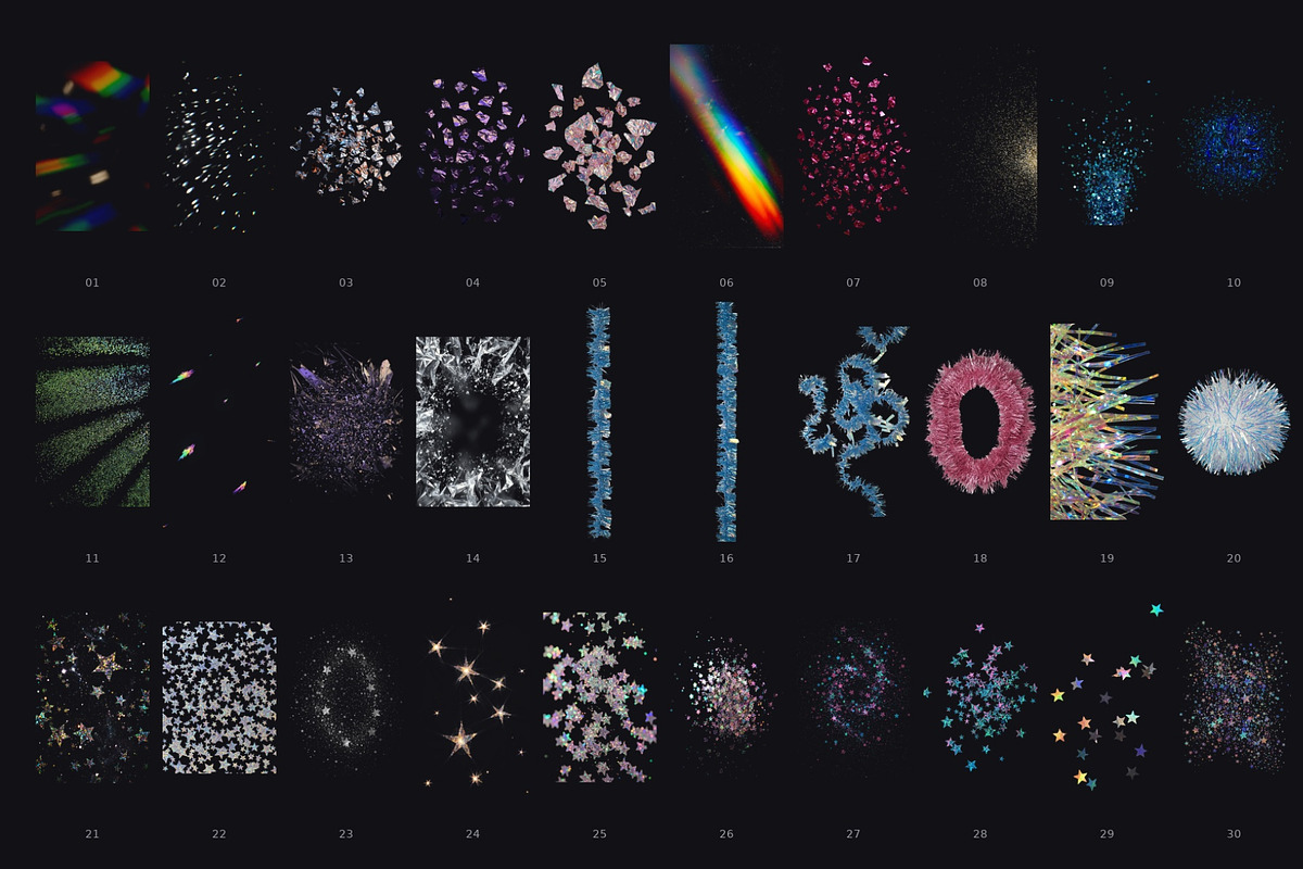 Shimmer Season: Holographic Tinsel, a Texture Graphic by Anzhelika (Photo 7 of 11)