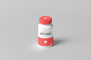 Supplement Jar & Box Mock-Up 5, a Cups & Container Mockup by Yogurt86 (Thumbnail 4 of 12)