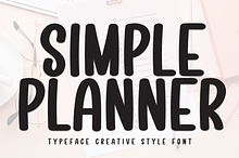 Simple Planner | Script Font