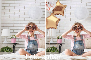 Balloons PNG Photoshop Overlays