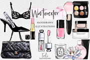 Pink Chic MakeUp and beauty Set, an Object Illustration by creativeDi (Thumbnail 3 of 6)