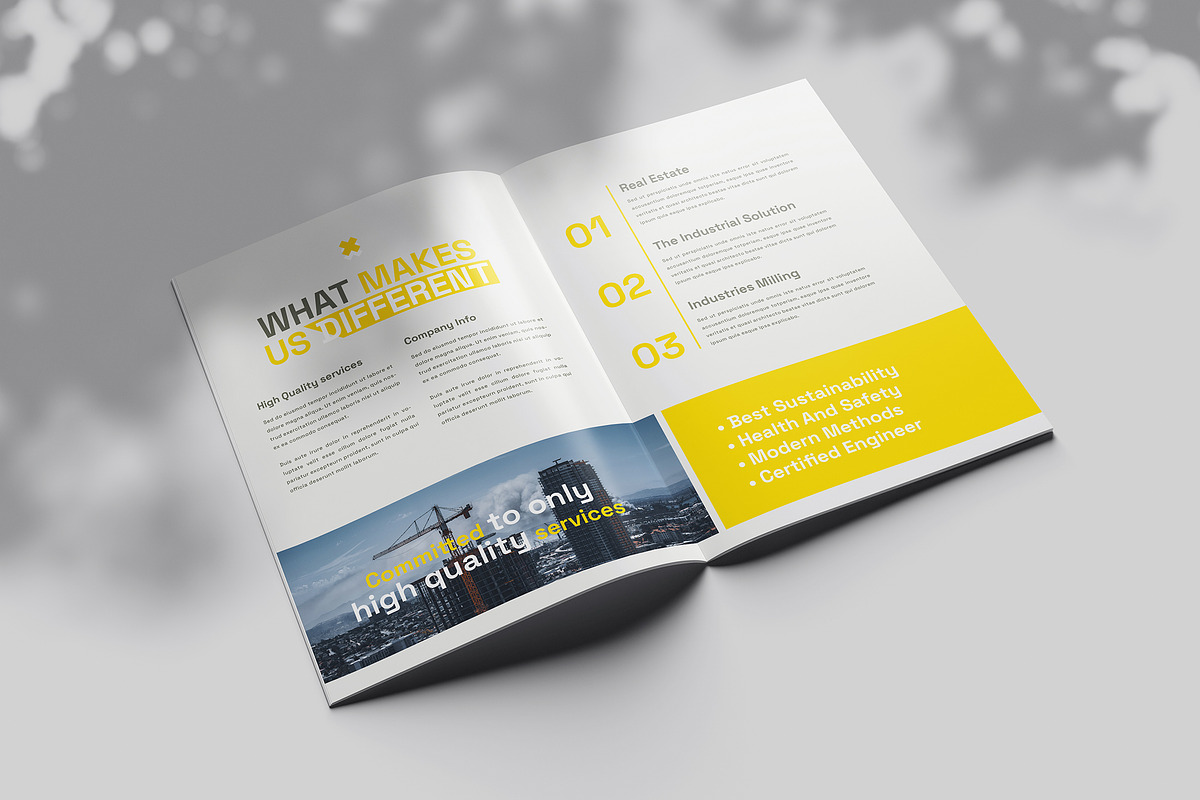 Construction Brochure Template, a Brochure Template by Designsoul14 (Photo 5 of 10)
