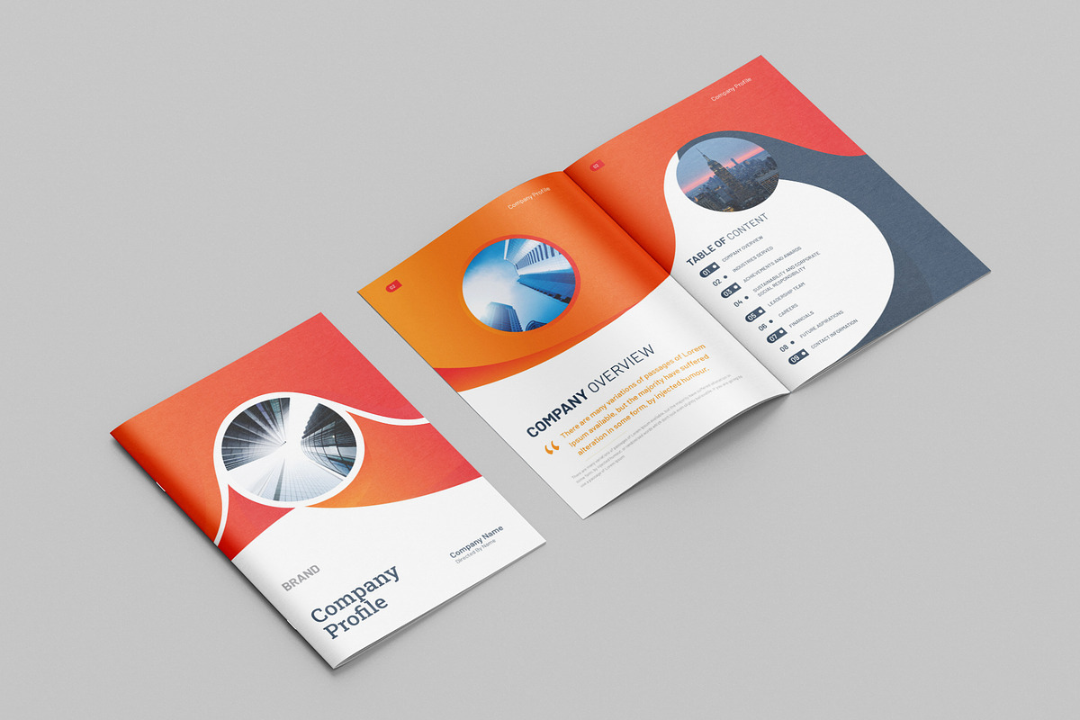 Editable Company Profile Brochure, a Brochure Template by Kazi Hossain (Photo 1 of 7)