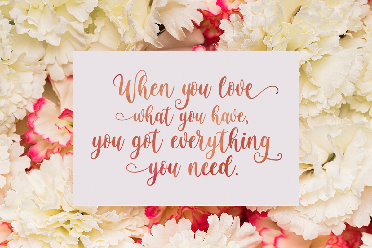 Brightside - Modern Calligraphy Font, a Script Font by StringLabs (Photo 8 of 13)