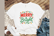 Merry and Bright Png Christmas Png, an Illustration by Sublimation Artist (Thumbnail 2 of 9)