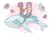 MERMAID IN LOVE, a Decorative Illustration by FARAWAYKINGDOM (Thumbnail 9 of 11)