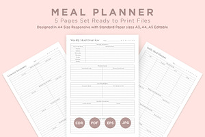 Meal Planning Pages Set V-02