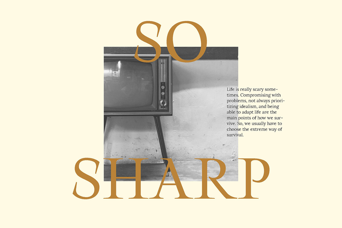 Benelio - Sharp Serif, a Serif Font by Makaryo Collective (Photo 4 of 11)