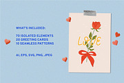 Love Message Valentine's day clipart, an Object Illustration by Felizabeth Design (Thumbnail 3 of 9)