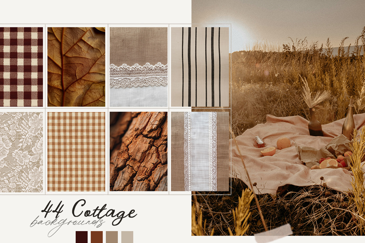 Cottagecore textures Backgrounds, a Texture Graphic by 60secondsArt (Photo 6 of 9)