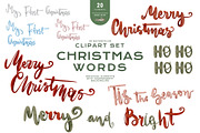 Hand Drawn Merry Christmas Lettering, an Illustration by Rabbit Heart (Thumbnail 1 of 9)