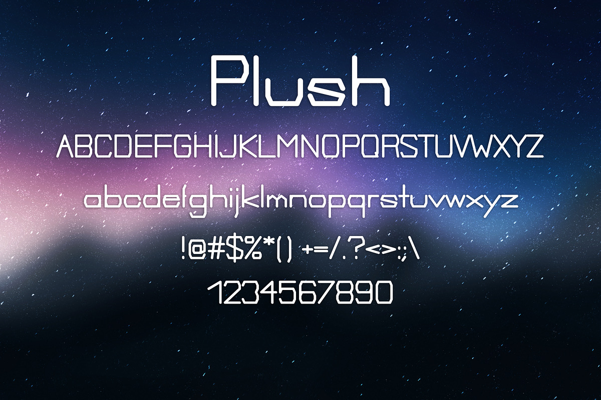 PLUSH font preview 2