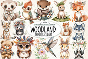 Charming Fairy Woodland Animals, an Illustration by Watercolor design (Thumbnail 1 of 4)