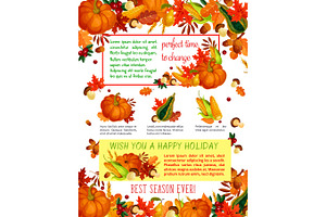 Autumn Harvest Celebration, Thanksgiving Poster