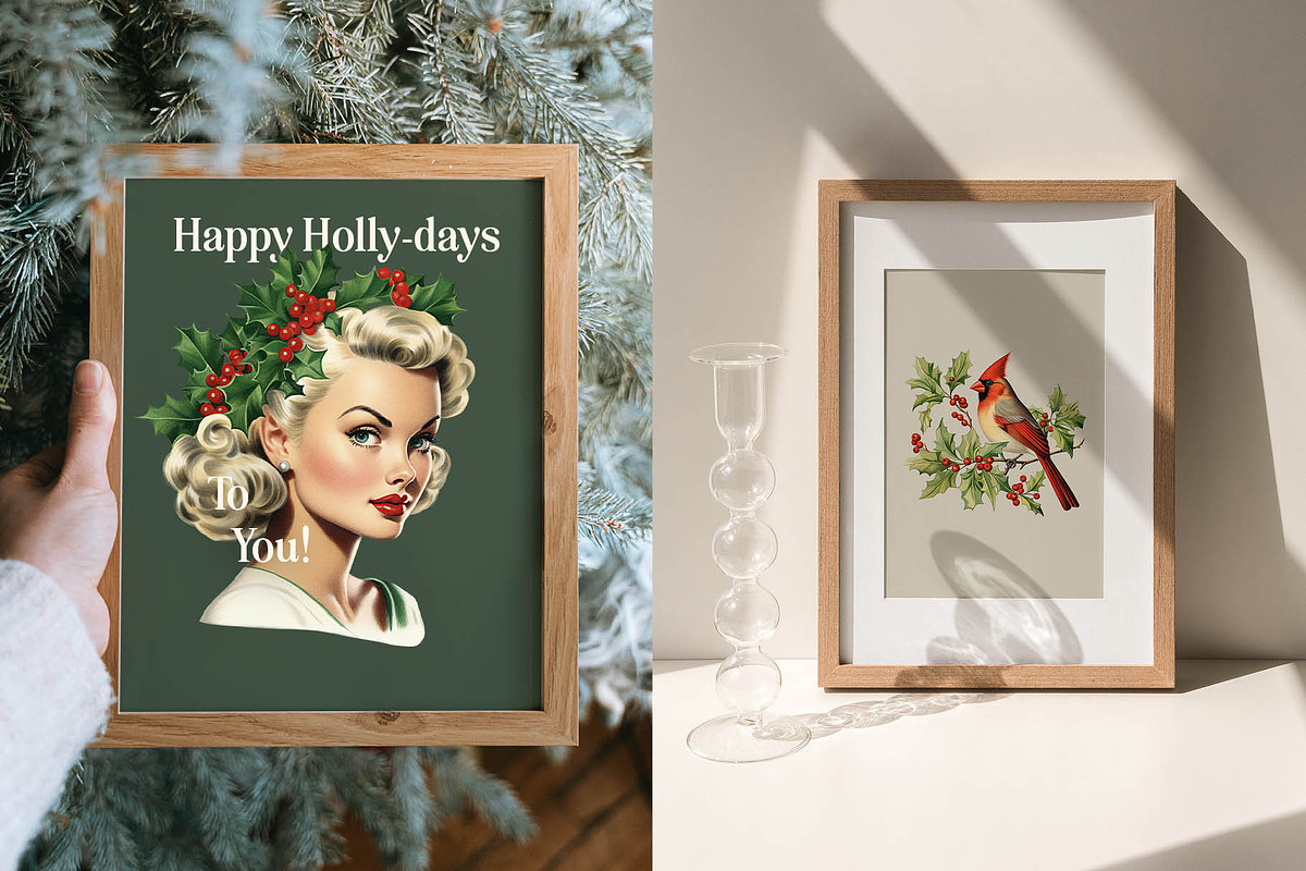 Vintage Christmas Graphics, an Object Graphic by GraphicsByKassy (Photo 7 of 12)