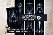 The Nocturne Arcana Dark Tarot cards, a Decorative Illustration by ThatsDesignArt (Thumbnail 1 of 10)