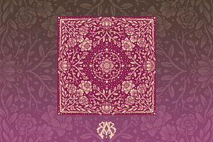 Romantic Flower Vintage Pattern