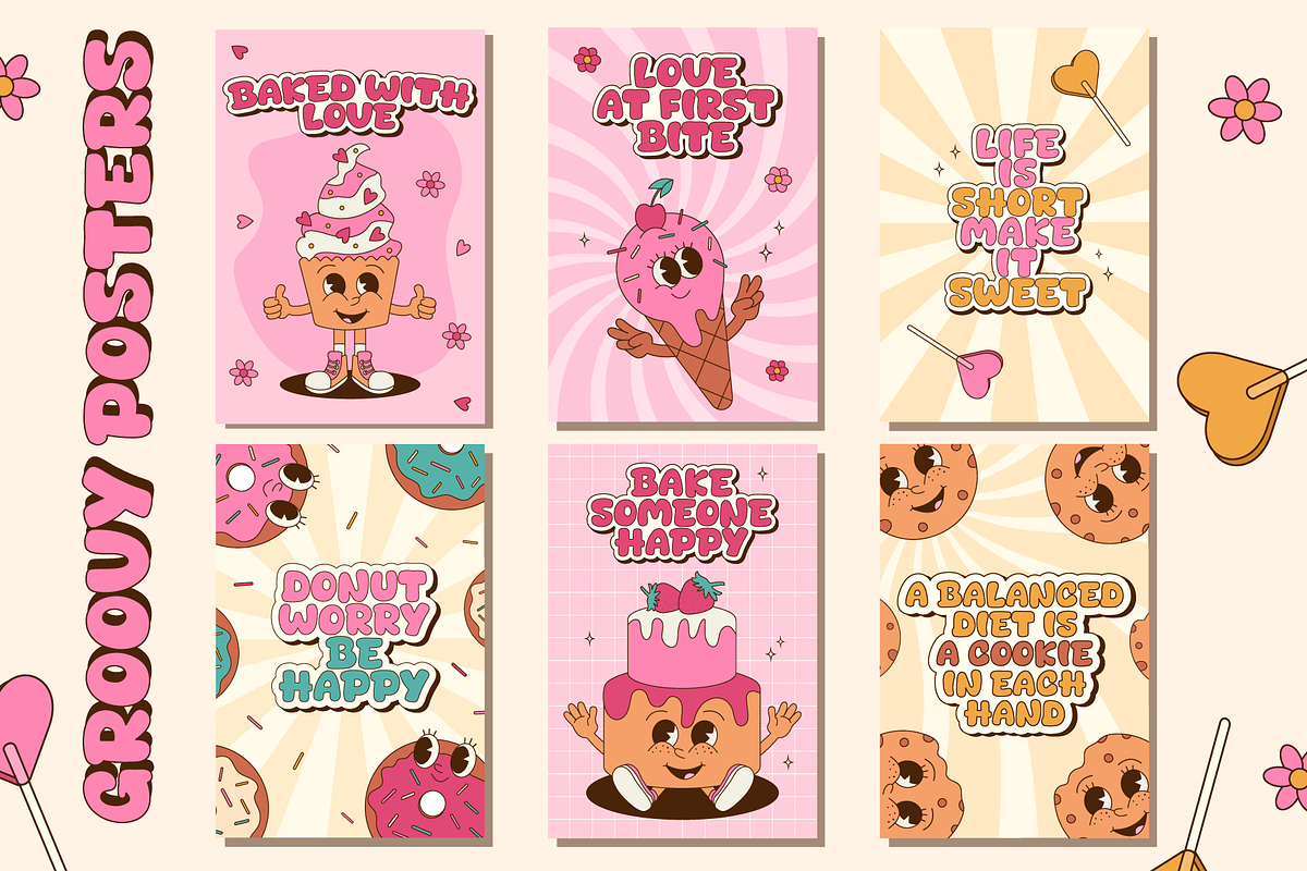 Groovy Sweet Food Collection, a Food Illustration by Alla's Creations (Photo 10 of 13)