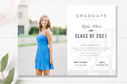 Senior Graduation Announcement Card, a Card Template by By Stephanie Design (Thumbnail 4 of 6)