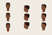A cartoon character of a black male., a Person Illustration by AlexanderJiharev (Thumbnail 2 of 5)