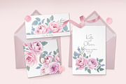 Chic Roses.  Watercolor collection, a Graphic by oKOLOstyle (Thumbnail 3 of 8)