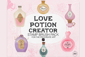 Love Potion Creator Stamp Brush Set