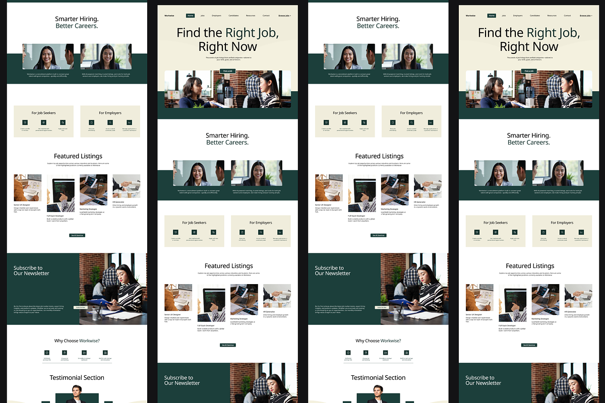 Figma Job Recruitment Landing Page, a Landing Page Template by Musara (Photo 4 of 5)